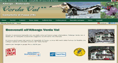 Desktop Screenshot of albergoverdaval.it